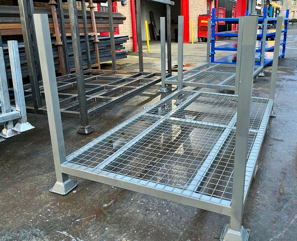 3M Steel Stillage, Extra Height, metal post pallet, stackable, heavy
