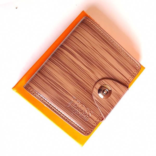 Boss Light Brown Color Wallet With Box