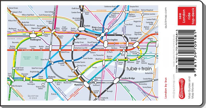 London by Bus, a pocketmap for enjoying London riding top-deck