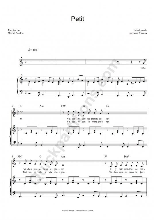 Download Michel Sardou Digital Sheet Music and Tabs