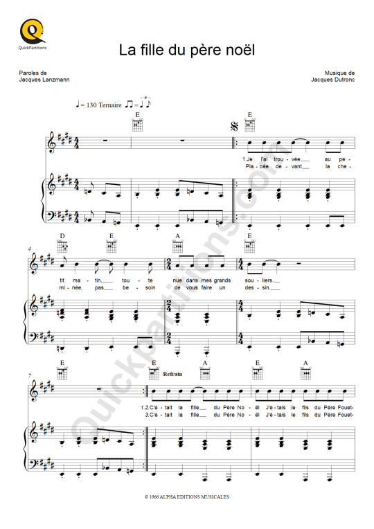 La fille du pere noel paroles Urbicolous