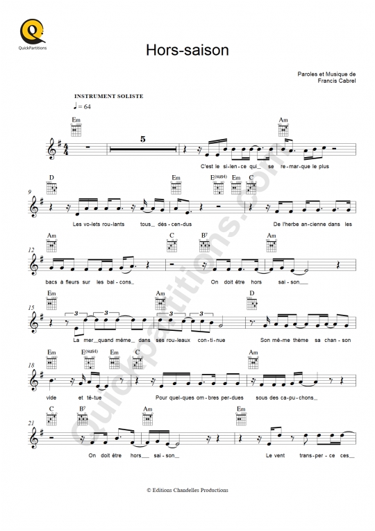 Partition Guitare Petite Marie at Douglas Teal blog