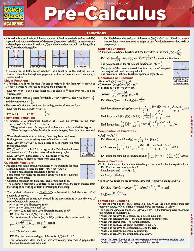Classroom Notes Study Aids QuickStudy