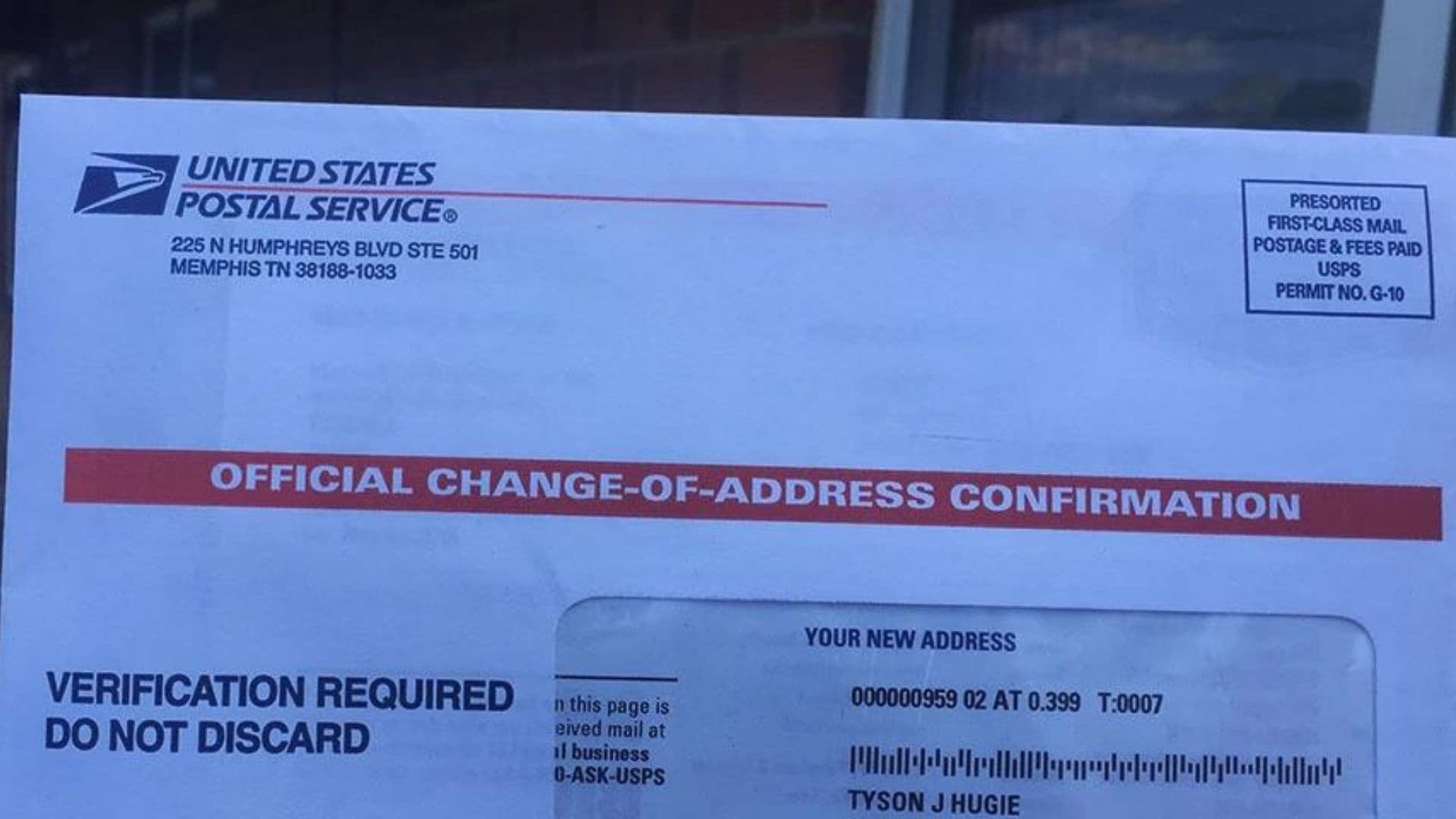 USPS Change Of Address