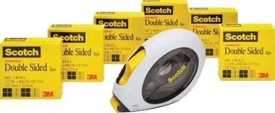 Scotch Double Sided Tape 6 Pk Quill Com