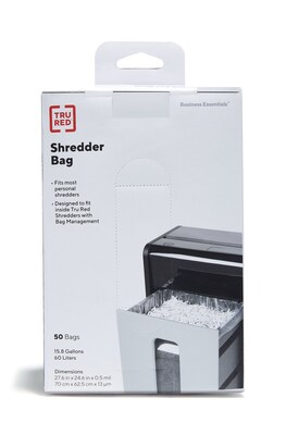 TRU RED™ Shredder Bags, 15.8 Gal., 50/Box (22403) | Quill.com