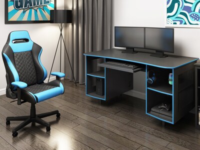 Whalen Emergent Gaming Laminate Desk SPUS-EGDB | Quill.com