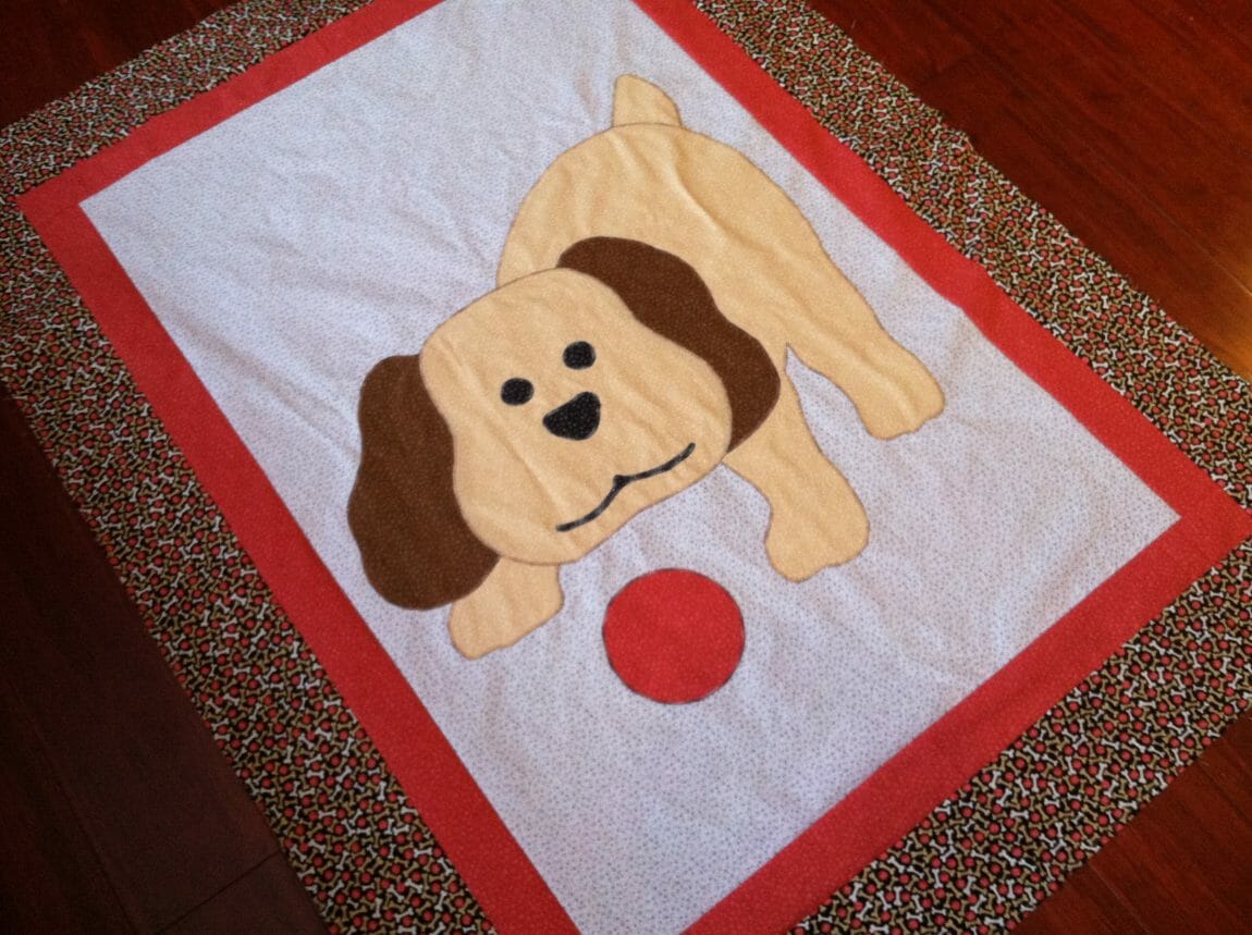 Puppy Love crib quilt sneak peak Quilt Addicts Anonymous