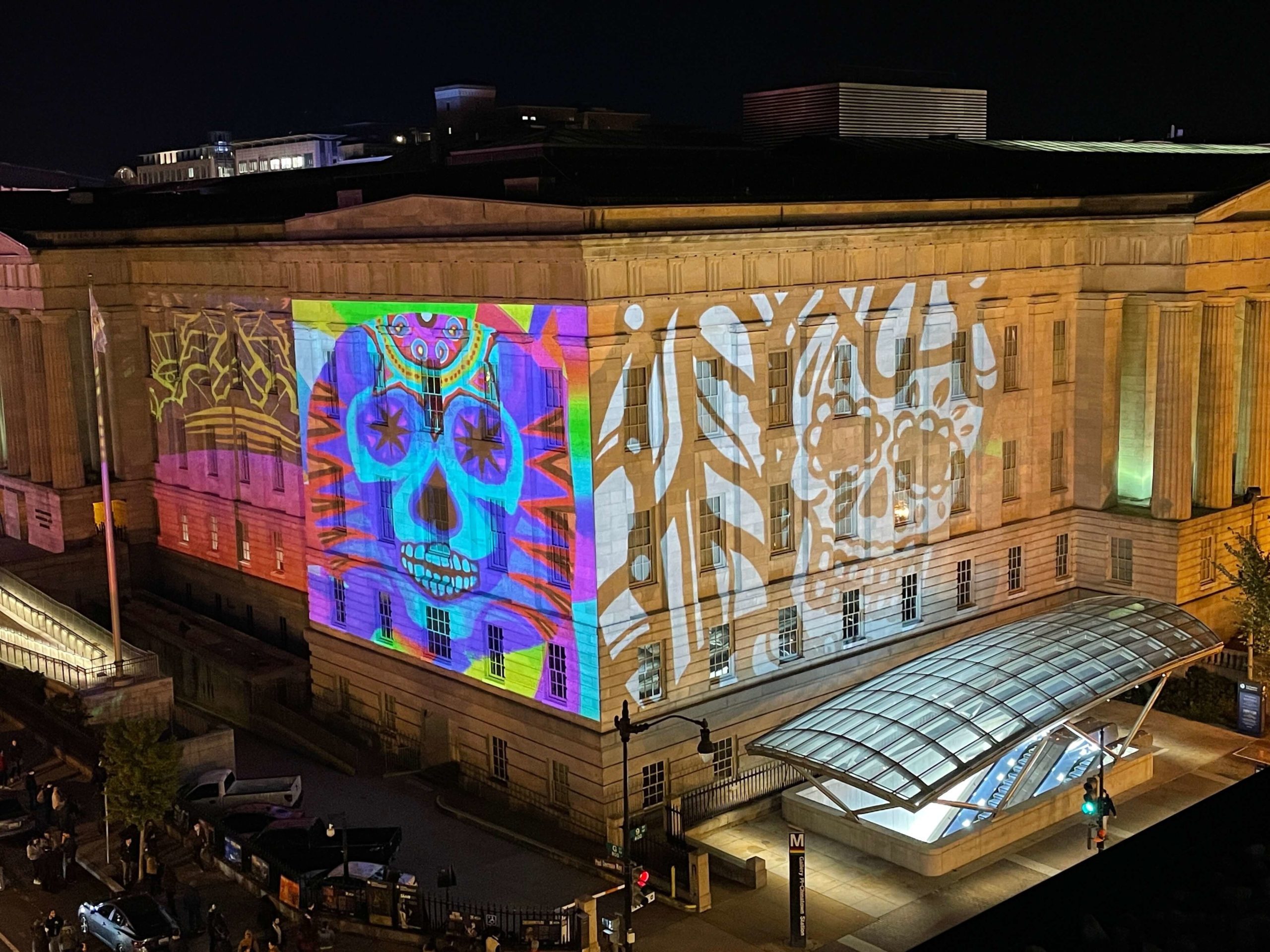 National Portrait Gallery Architectural Projection Mapping Latinx