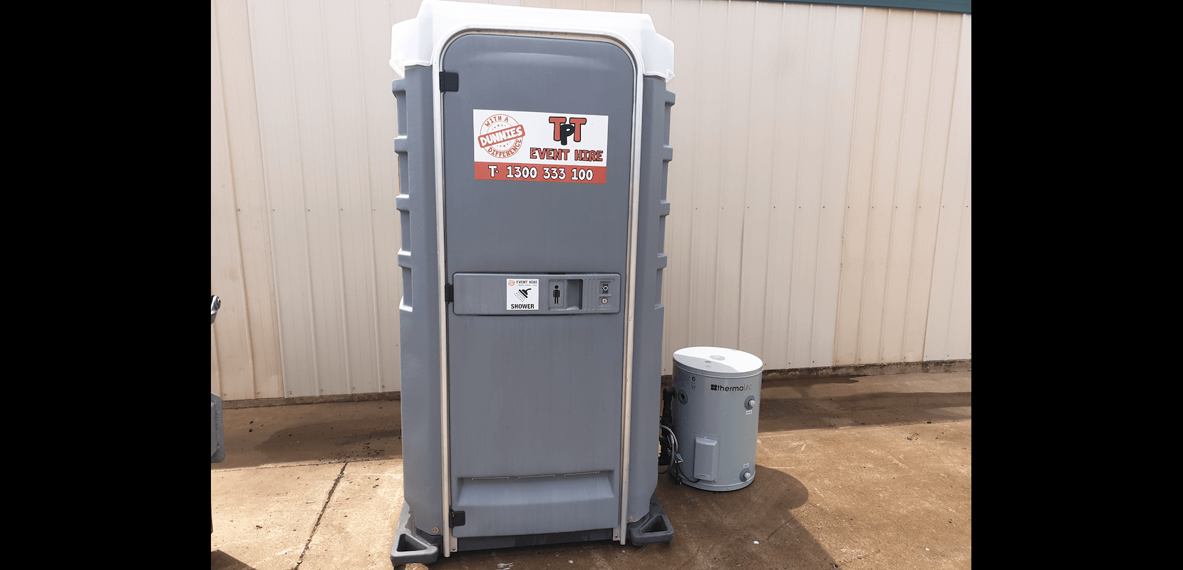 Portable Single Shower Hire Toowoomba Quipco