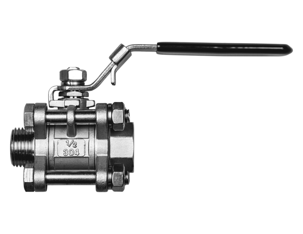 Spike Brewing Stainless Steel Ball Valve 3 Piece 25.00 Quirky