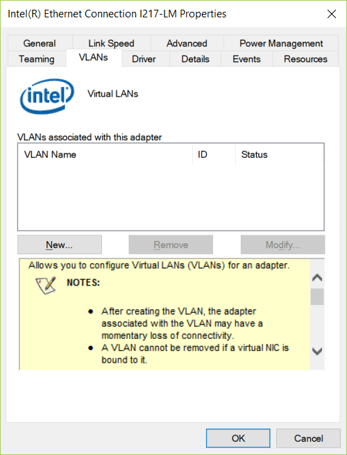Automating Intel Network Adapter VLAN configuration QuirkyVirtualization