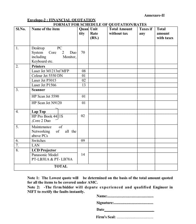 10+ Service quote templates Free Quotation Templates Estimate