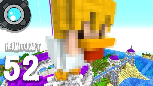 Chicken in a Grian Costume The Hermitcraft War