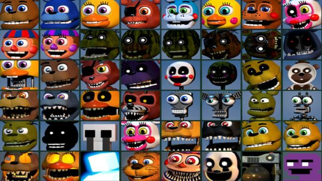 All these FNAF World characters!!! D Own A Made Up FNAF Animatronic