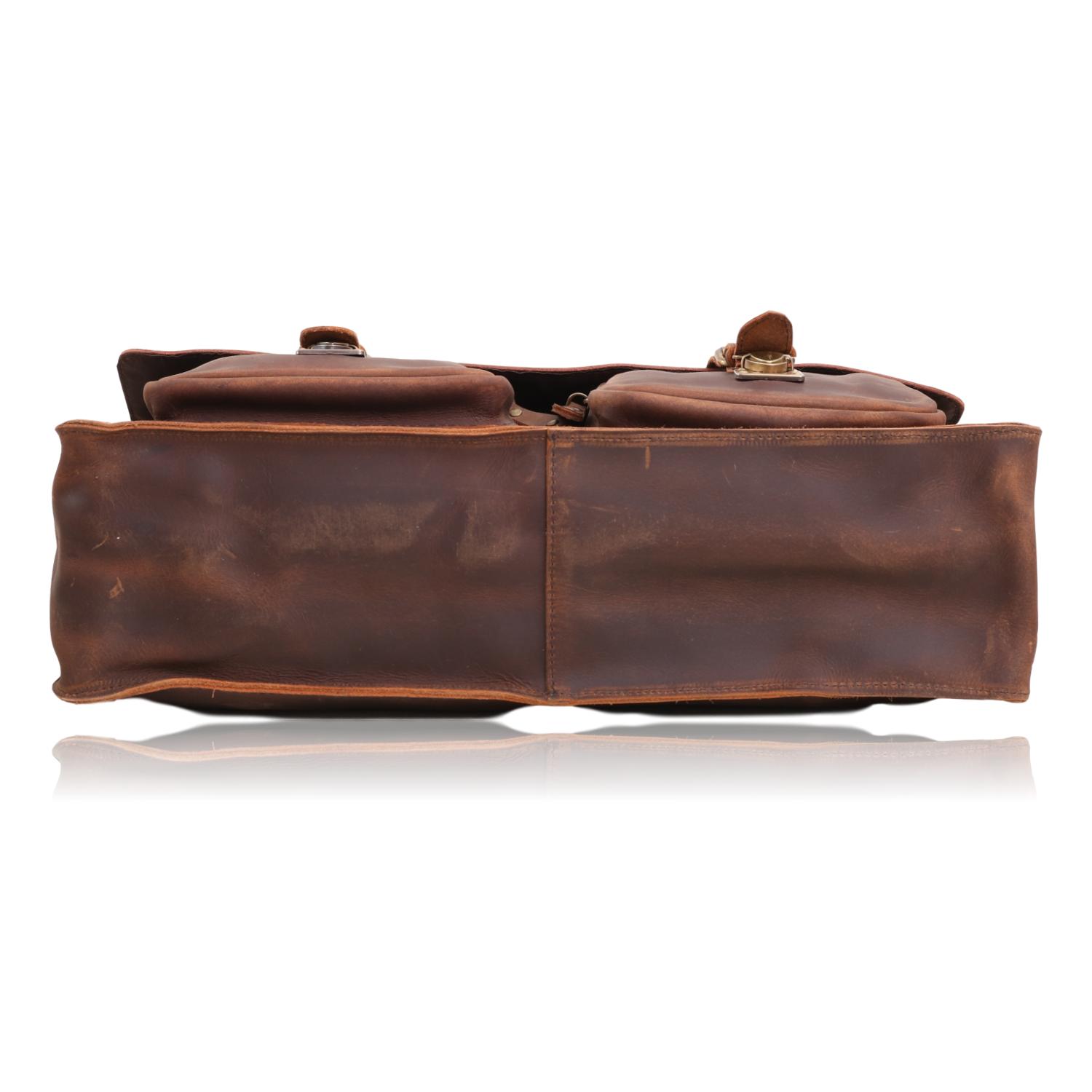 The Magnificent Rustic Leather Briefcase