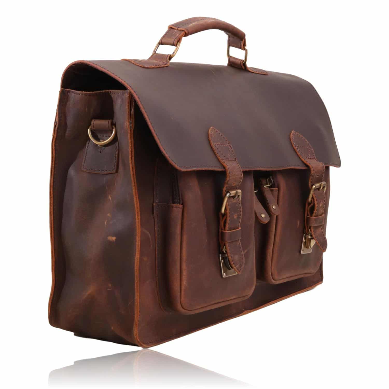The Magnificent Rustic Leather Briefcase