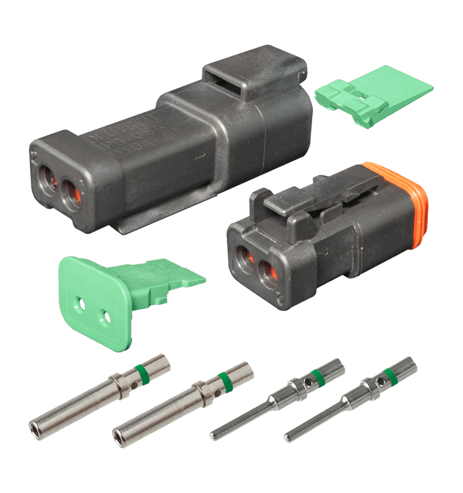 DT2CAT Deutsch 2 Pin CAT DT Series Complete Connector Kit QVEE