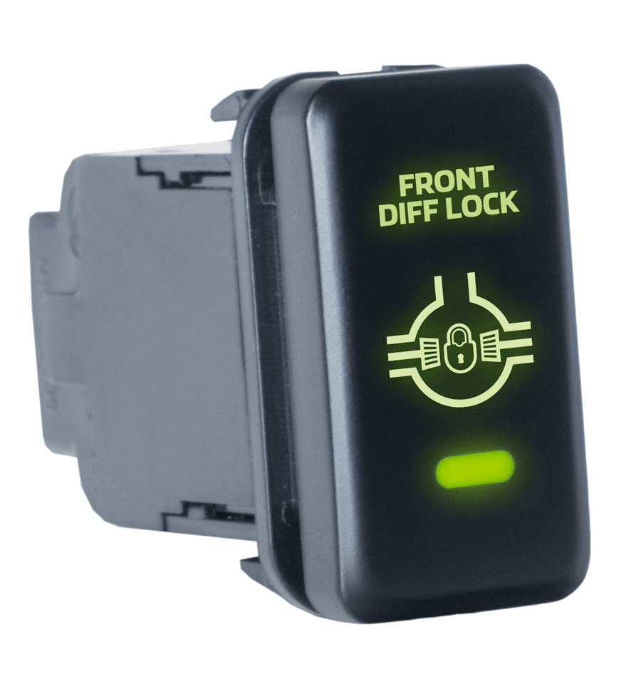 QVSWHL8BL Large Toyota Front Diff Lock Switch with Green Illumination