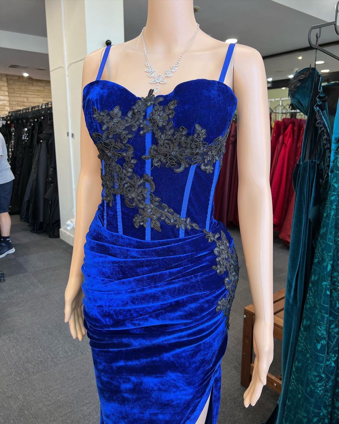 584 QYN Margo Royal Blue Dress QYN designer dress hire