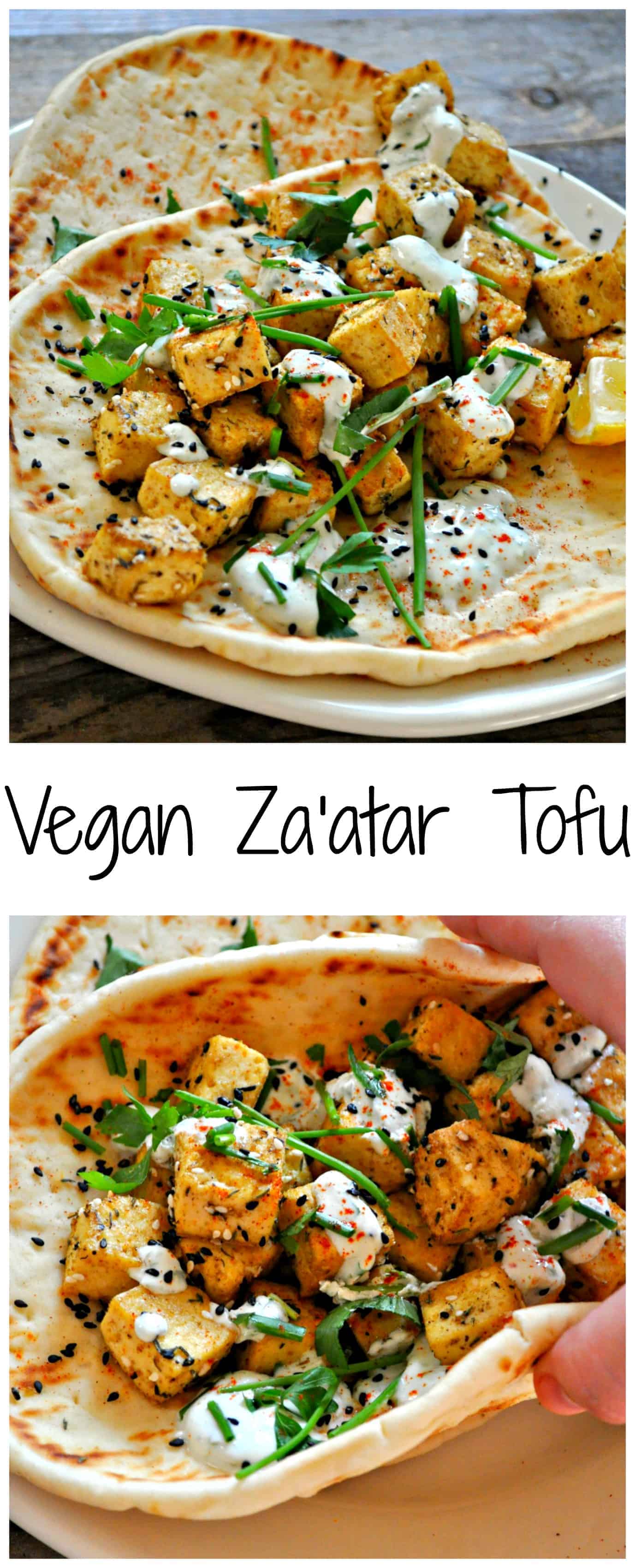 Vegan Za'atar Tofu with Herb Yogurt Sauce Rabbit and Wolves