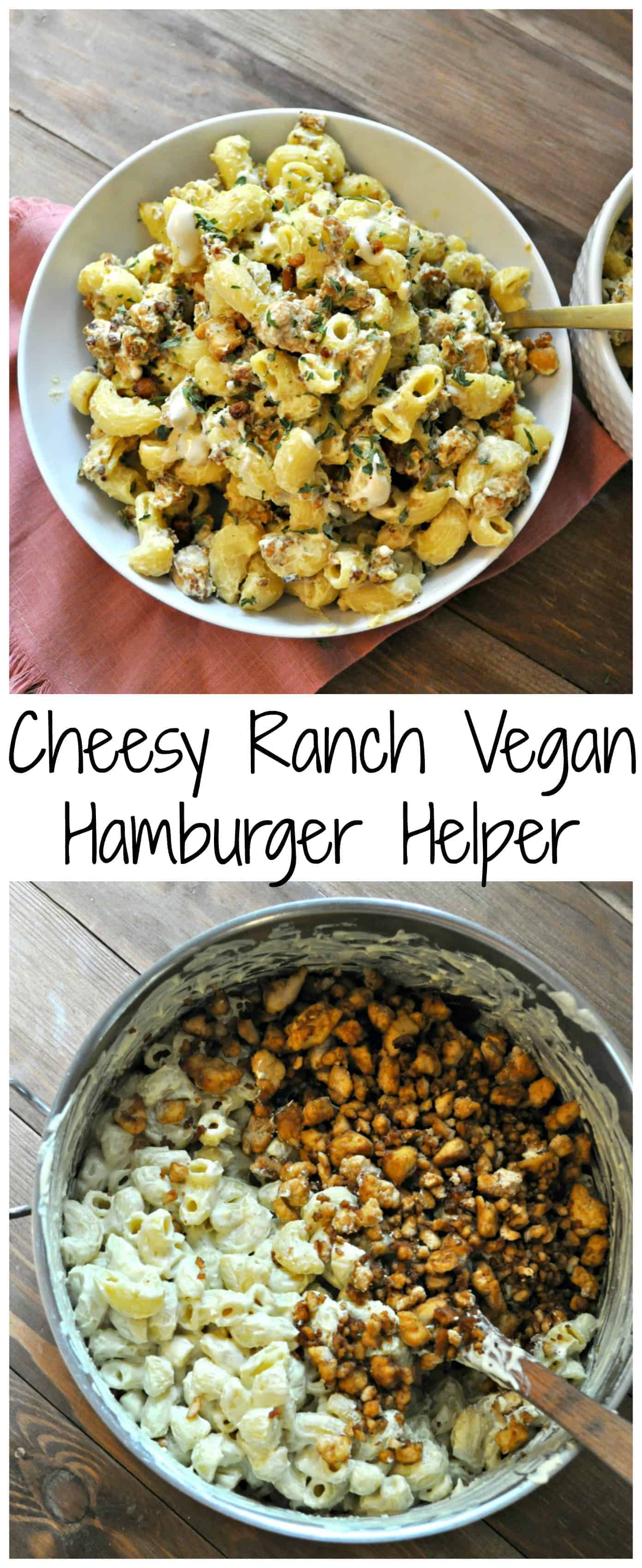 Cheesy Ranch Vegan Hamburger Helper Rabbit and Wolves
