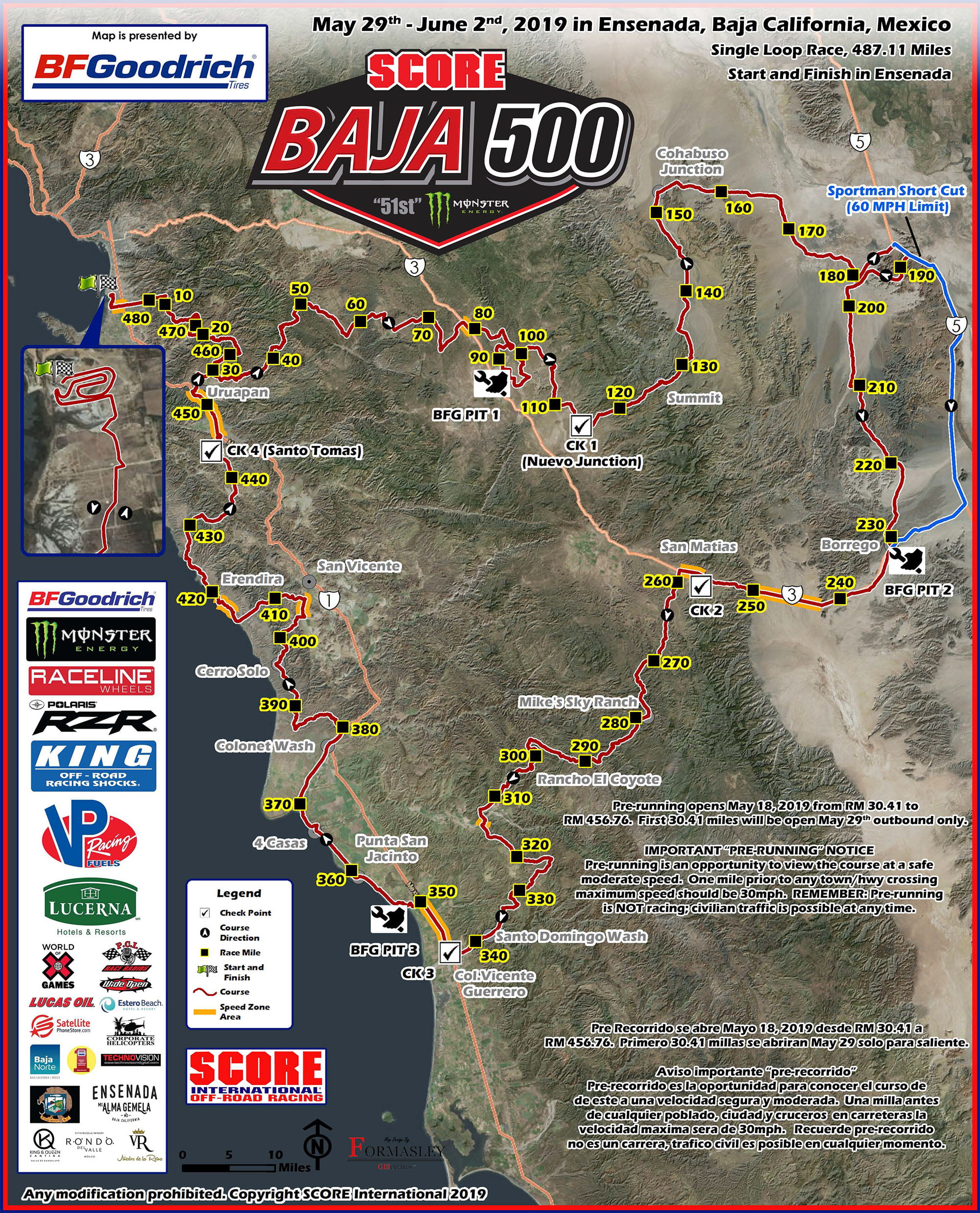 2019 SCORE Baja 500 Live Video &amp, Tracking racedeZert