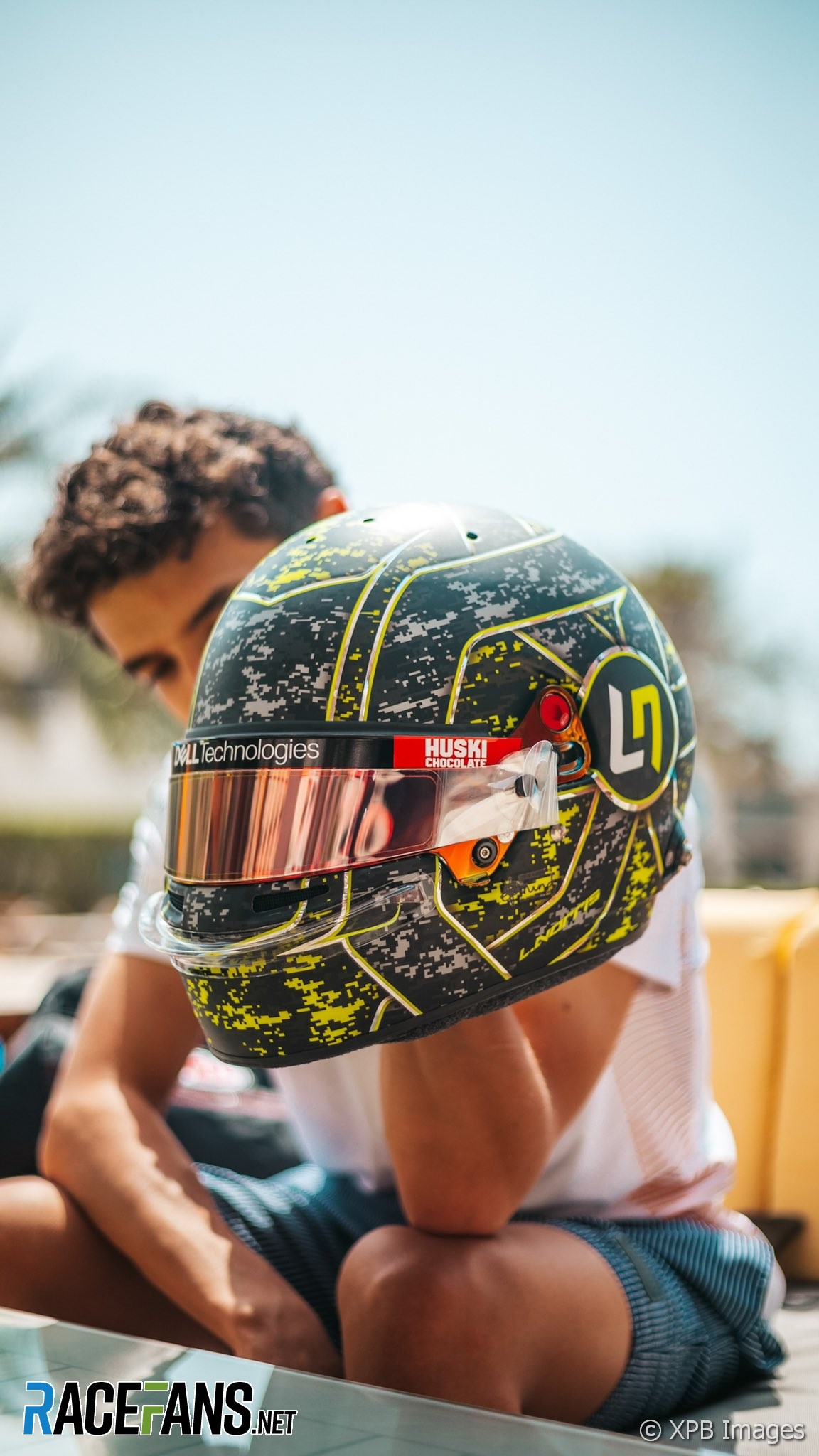Lando Norris' 2021 F1 Preseason Testing Helmet · RaceFans