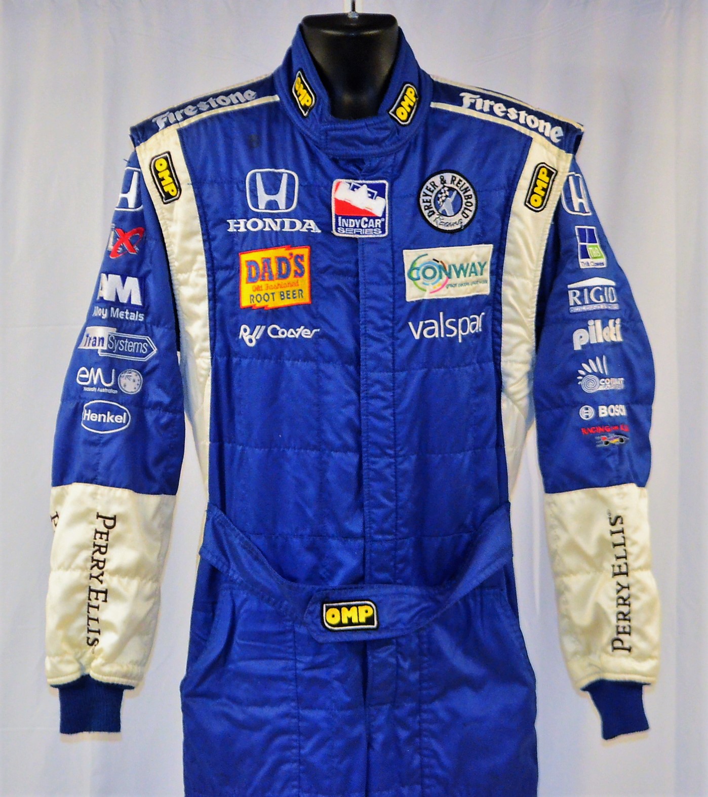 Dreyer & Reinbold Racing Perry Ellis V2 IZOD IndyCar Race Used Pit Crew