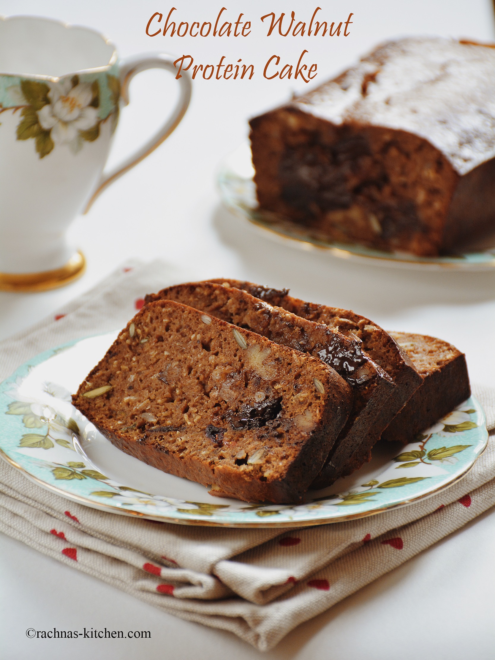 Chocolate protein cake recipe, How to make high protein bread Eggless