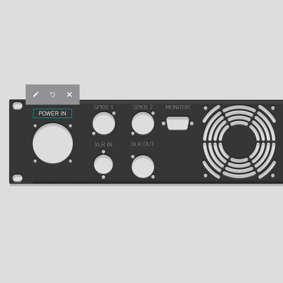 Custom rack panel 19” Rack panels Rack247