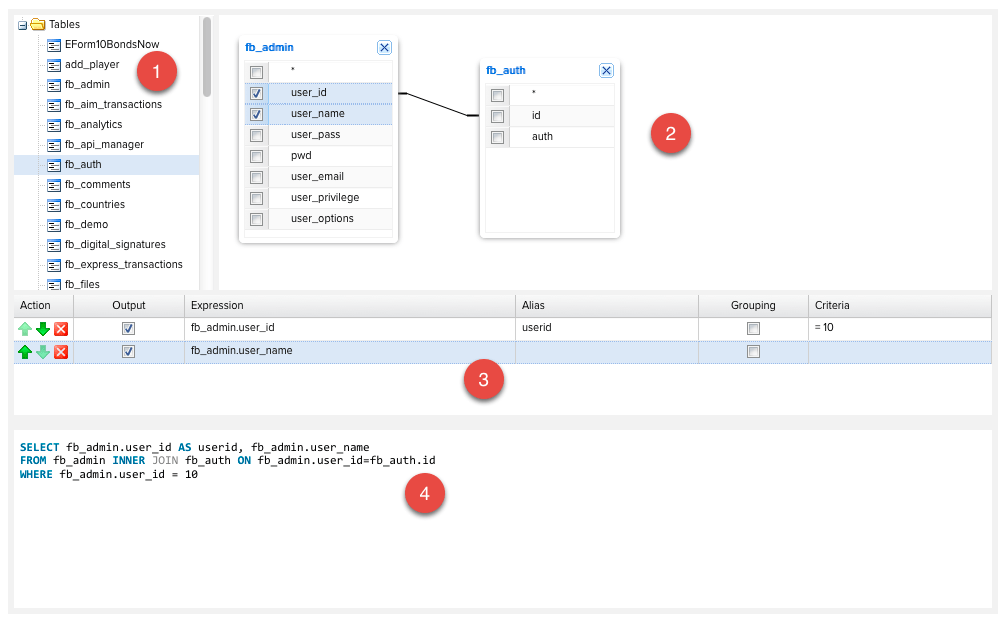 Documentation Visual SQL Query Builder