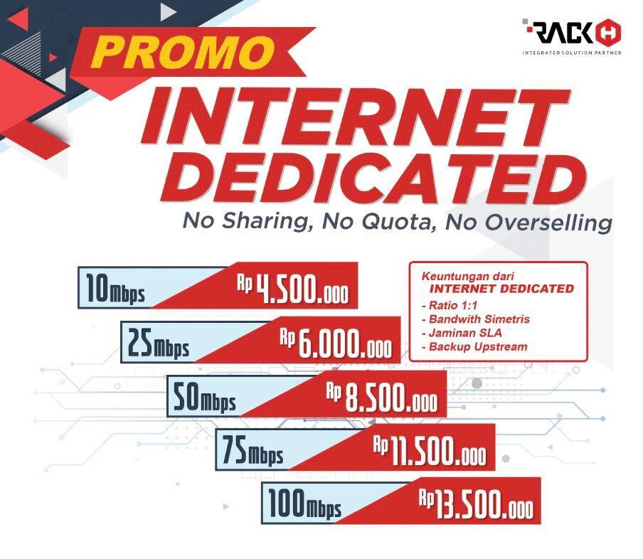 Harga Dedicated PROMO untuk Jakarta RackH