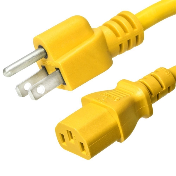 515P to C13 Power Cord, Yellow, 15A, 125V 6 Foot Length Rackmount PDU