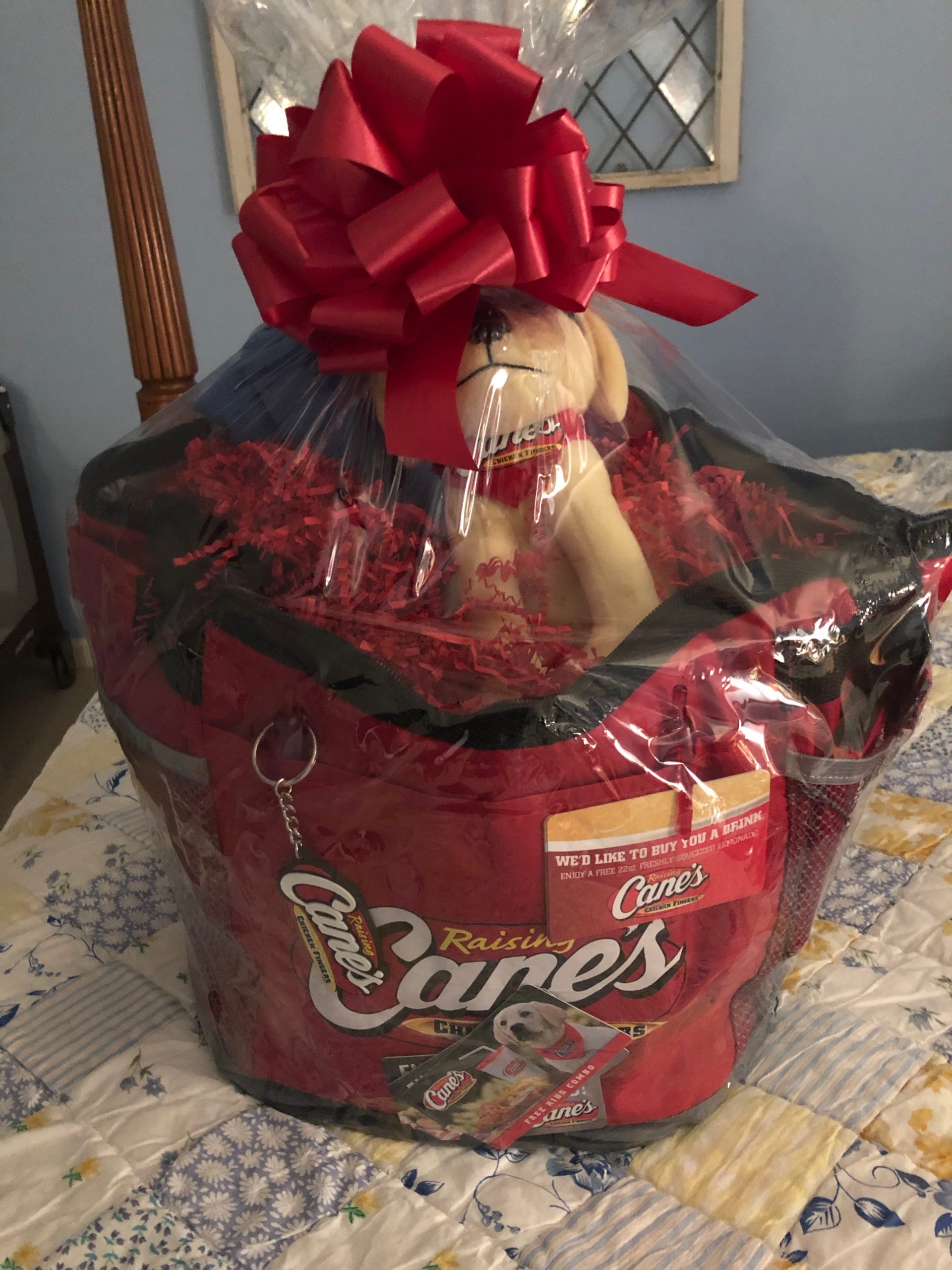 Item FL 2 Beautiful Basket from Raising Canes valued at 50 Moolah Item FL 2 Beautiful Basket from Raising Canes valued at 50 Moolah
