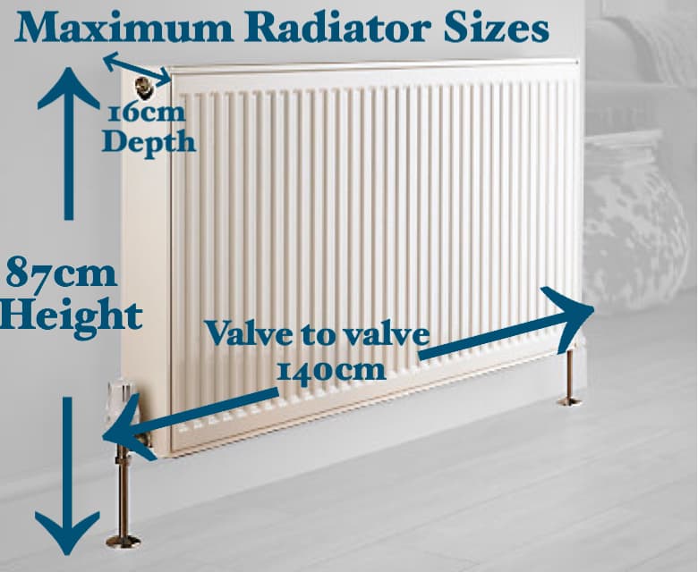 Large Regency Ready Made Radiator Radiator Covers