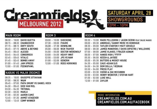 Bombs Away Is Added To The Superstar Lineup At Creamfields Australia