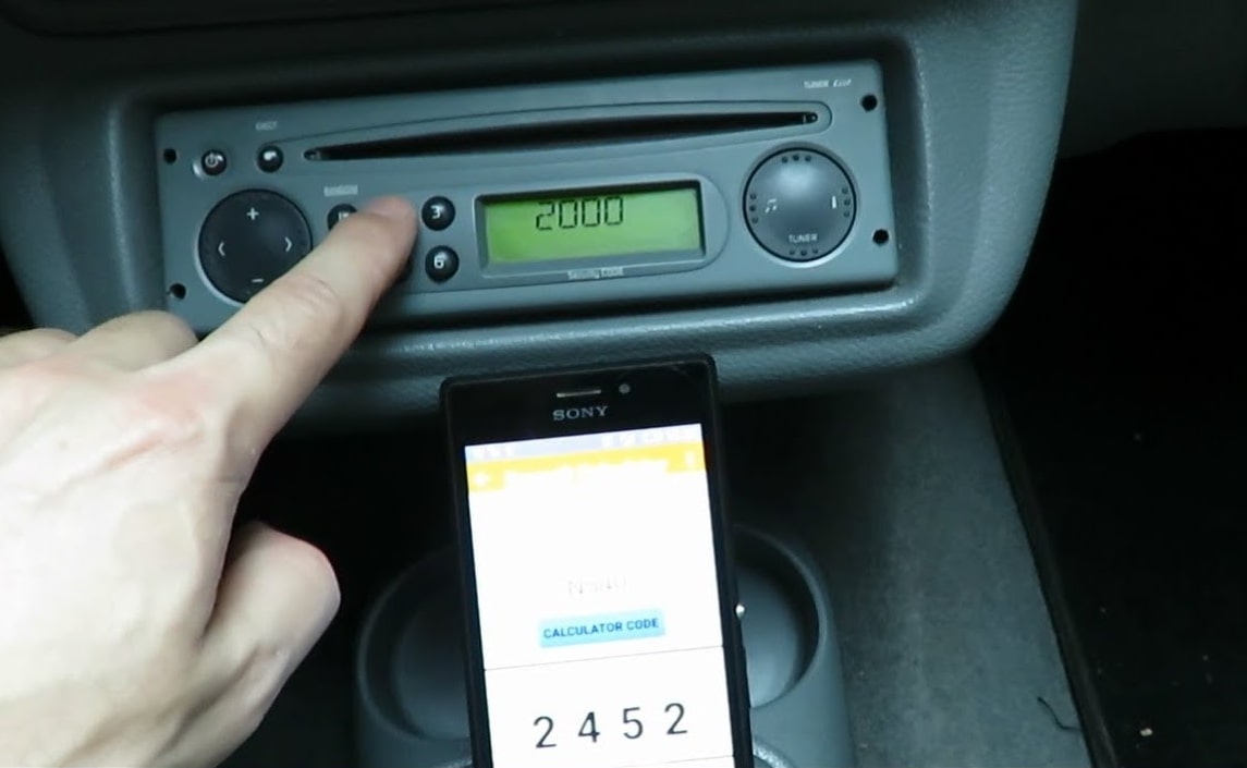 Enter Renault Radio Code Application Radio Codes Calculator