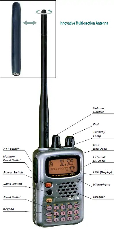 Yaesu VX-5R Specs and Prices | RadioMasterList.com | The Radio Directory