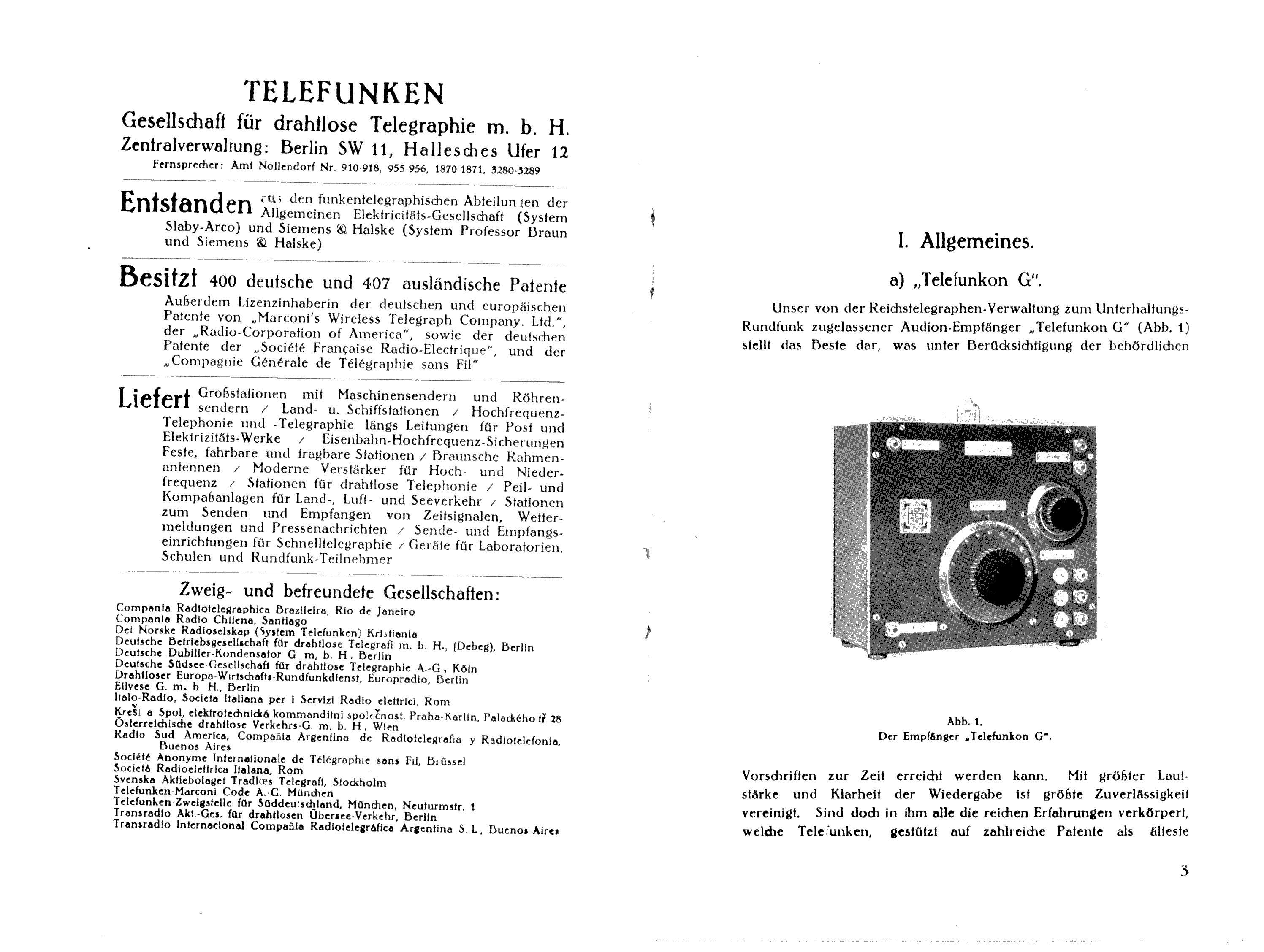 Der "Original Telefunken" Rundfunk-Empfänger |Radiomuseum.org