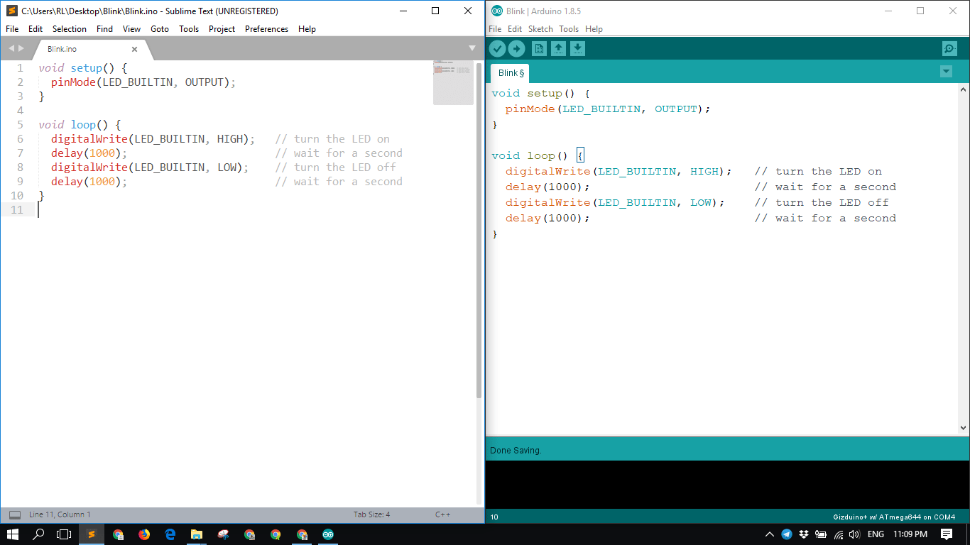 Using an External Text Editor in Arduino IDE Radish Logic