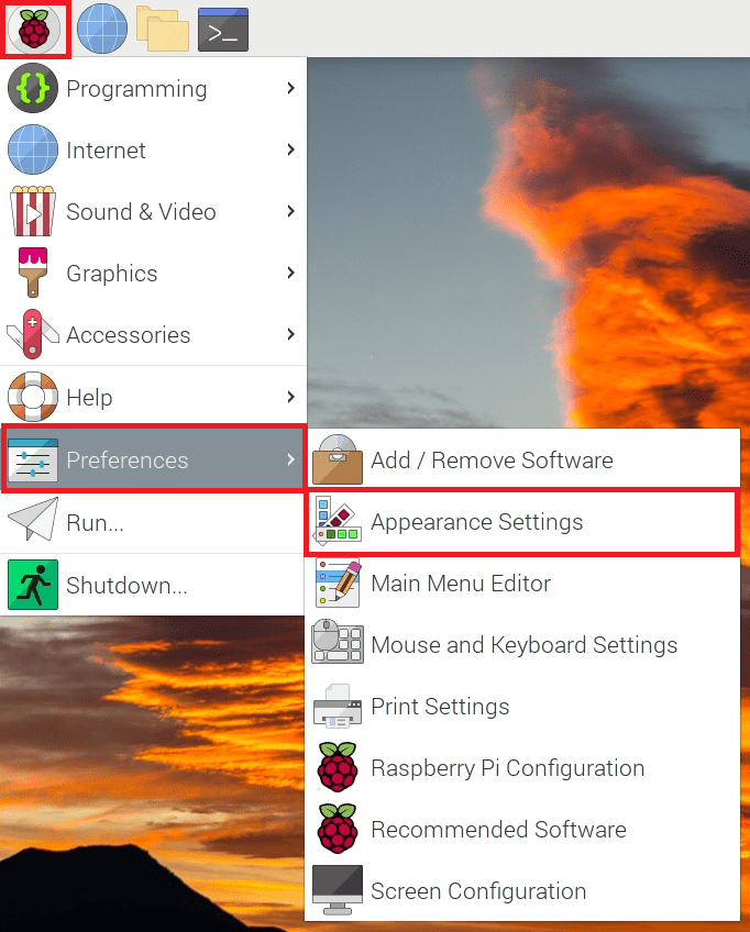 How to change the Desktop Background of Raspberry Pi Radish Logic
