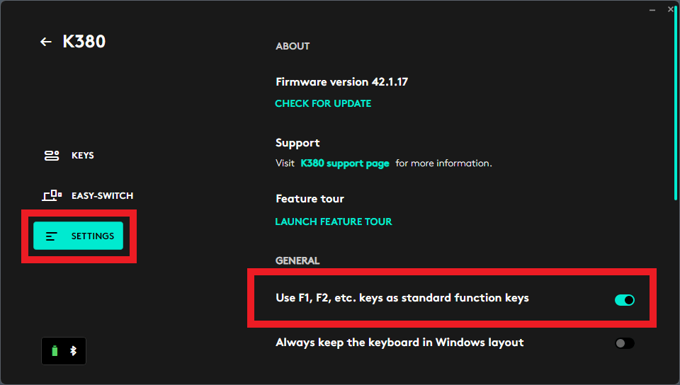 How to reverse the F-Keys of Logitech K380 Keyboard - Radish Logic