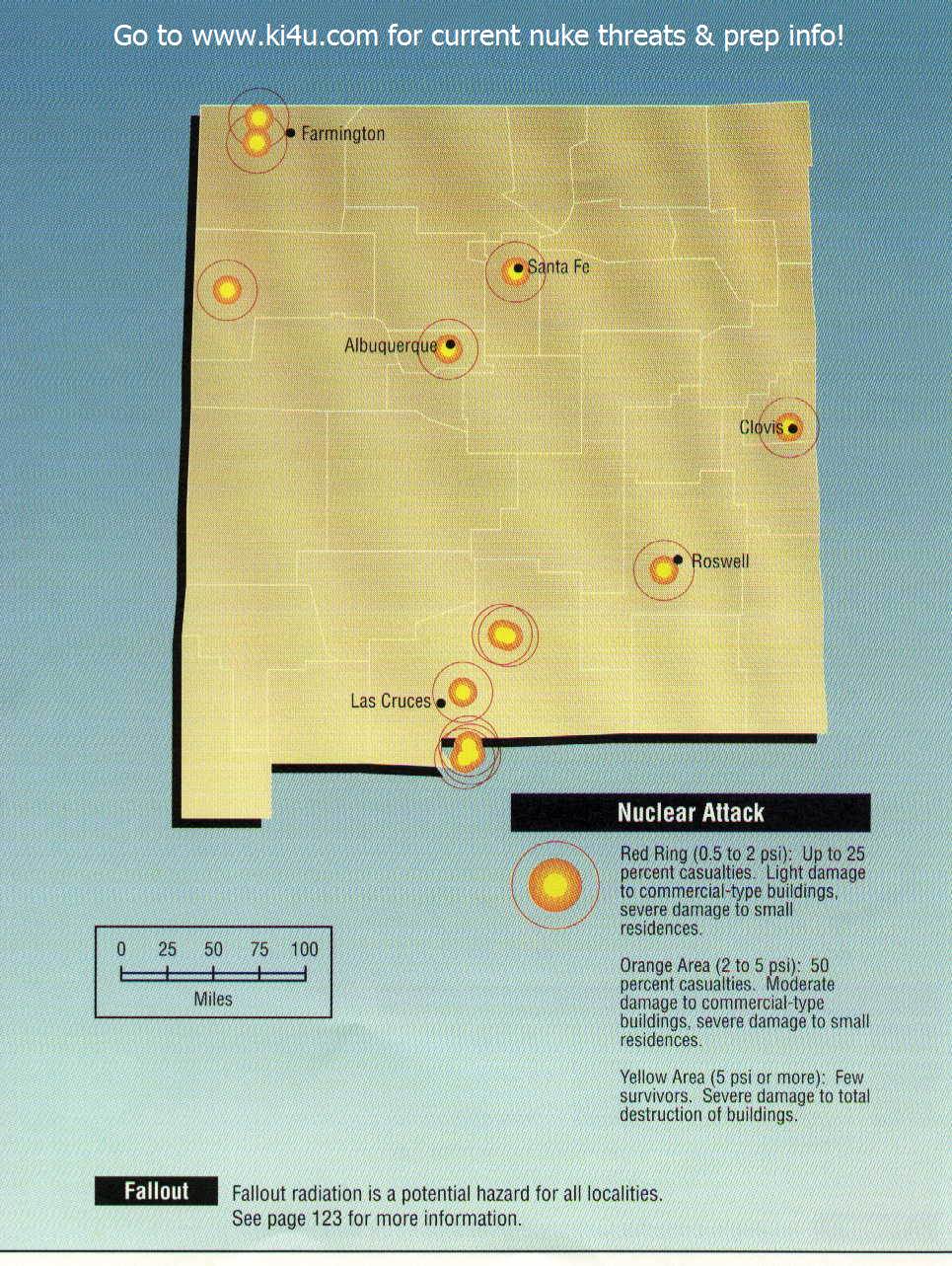 Nuclear War Fallout Shelter Survival Info for New Mexico with FEMA