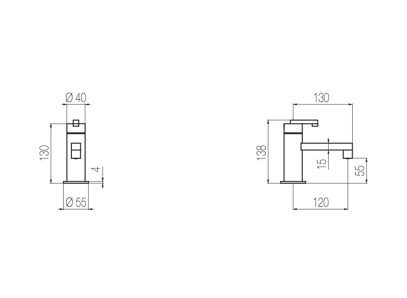 Mini basin mixer Products Radomonte