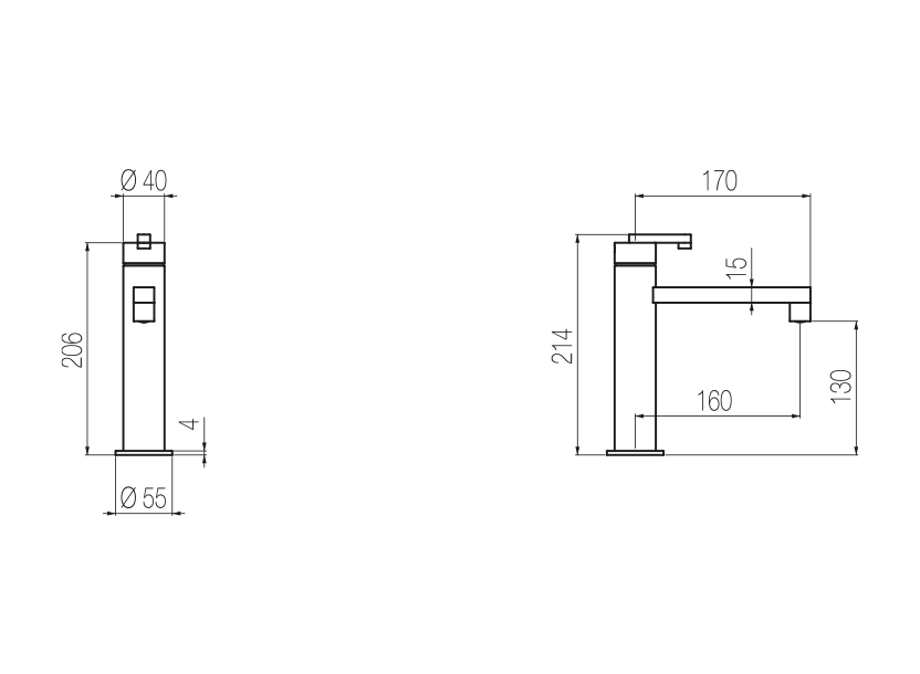 Medium basin mixer Products Radomonte