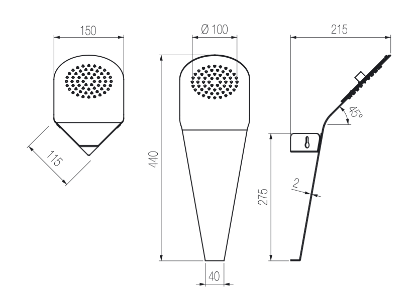 Corner shower heads Products Radomonte