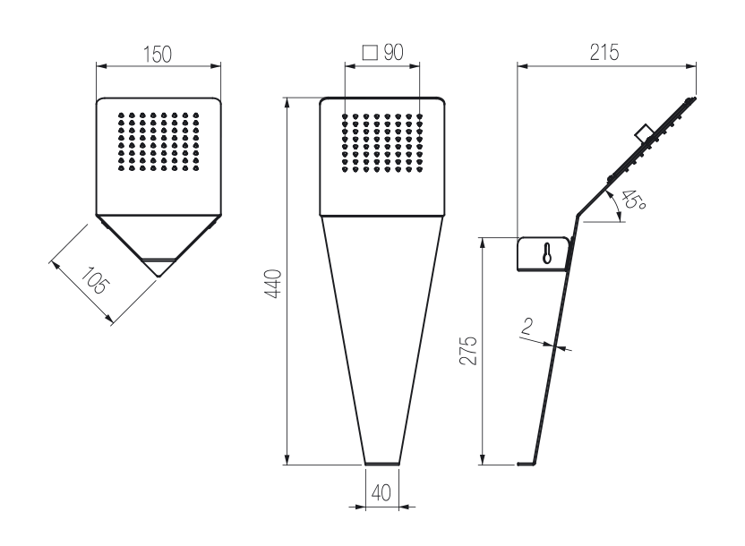 Corner shower heads Products Radomonte