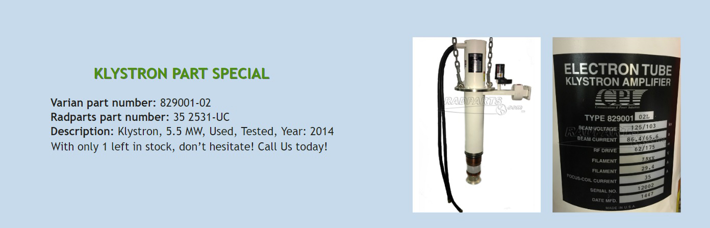 OEM Replacement Parts Linac Parts Radiation Oncology Parts