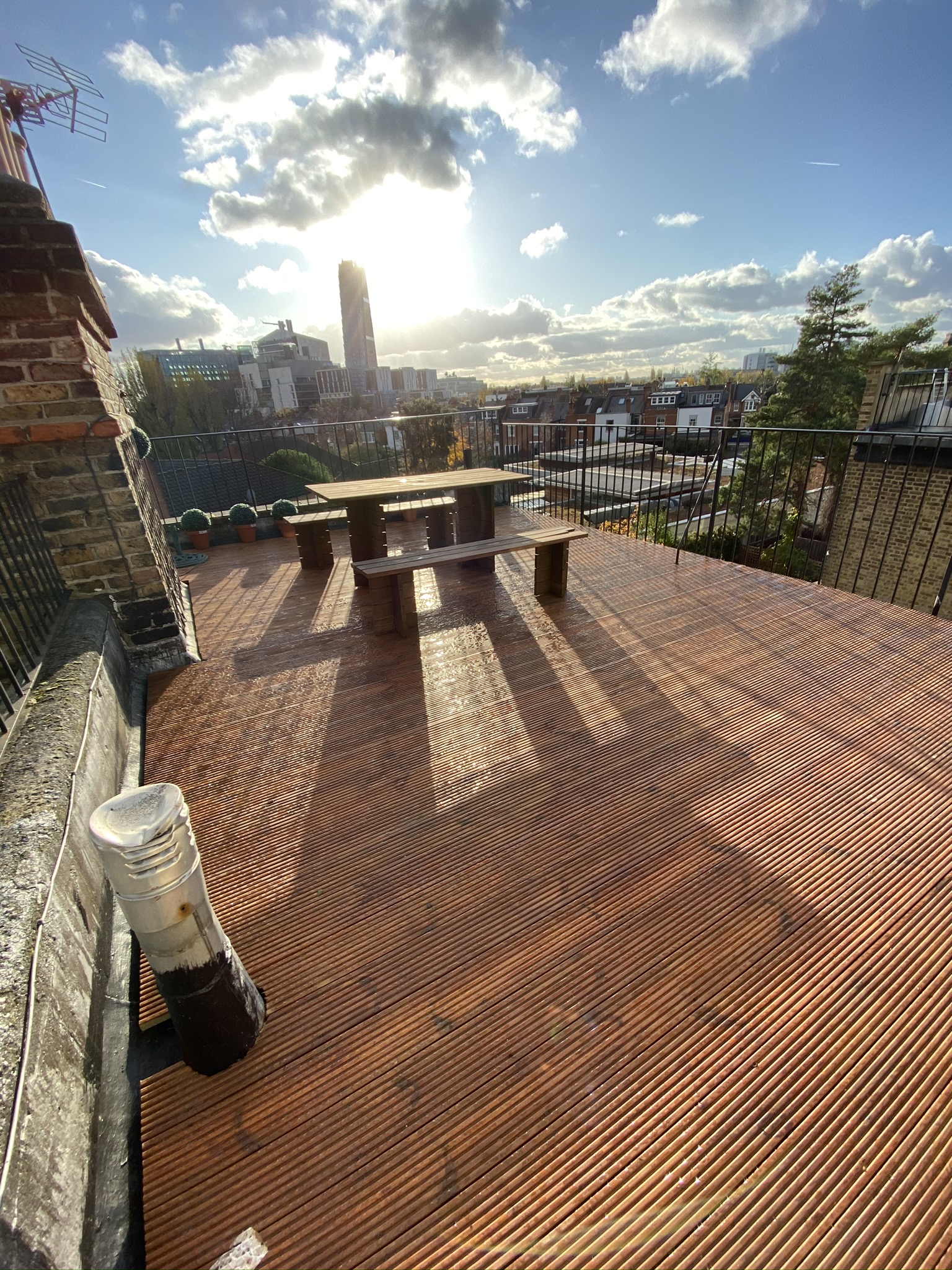 New decking in top floor flat London W10 Rad Property Solution